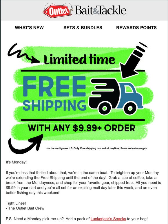 Last Call for Free Shipping!