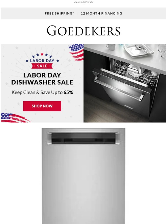 Dishwasher Deals - Save Up to 65% During Our Labor Day Sale!