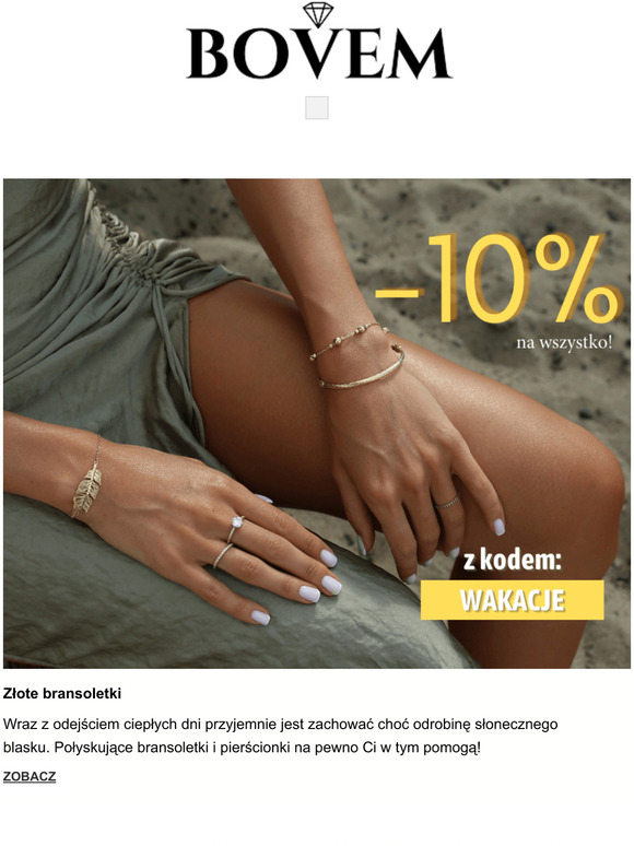 Tylko do jutra -10% na ca biuteri i zegarki!