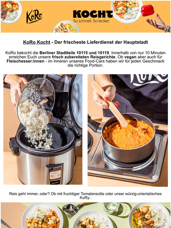 KoRo kocht - Am Start fr Euch in 10115 und 10119 Berlin