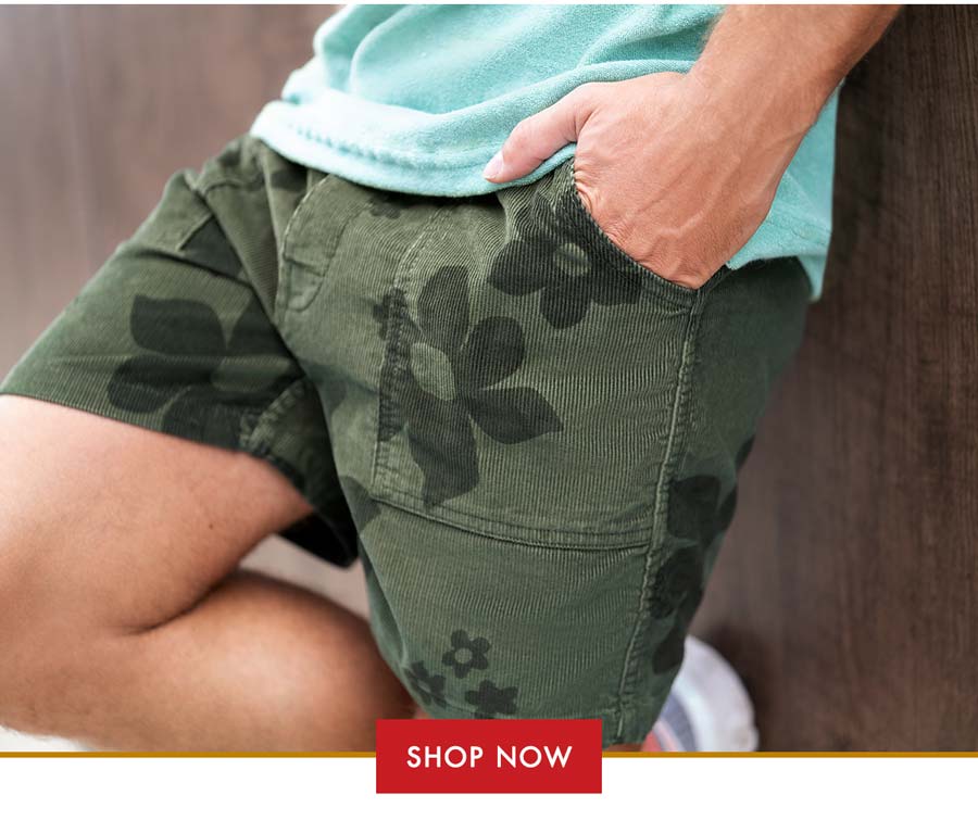 Birdwell: Floral Print Corduroy Shorts | Milled