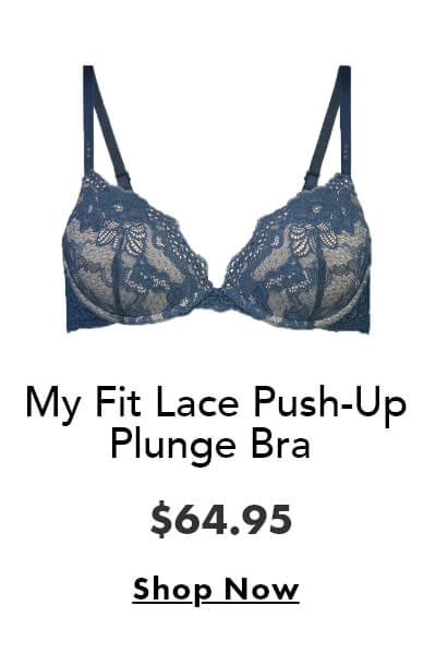 My Fit Lace Push-Up Plunge Bra