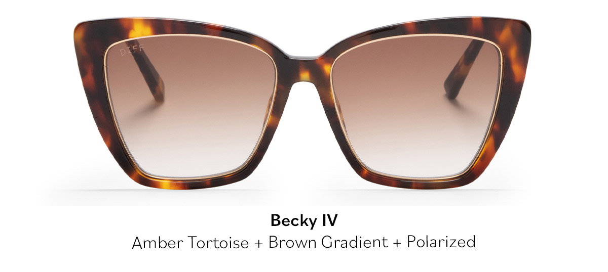 Becky IV Amber Tortoise Brown Gradient Polarized