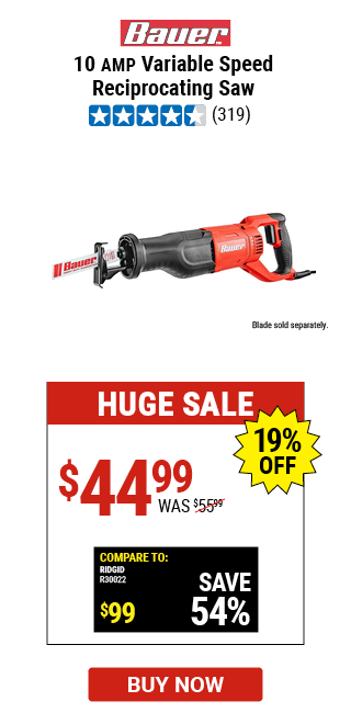 Harbor freight 9 discount amp reciprocating saw coupon