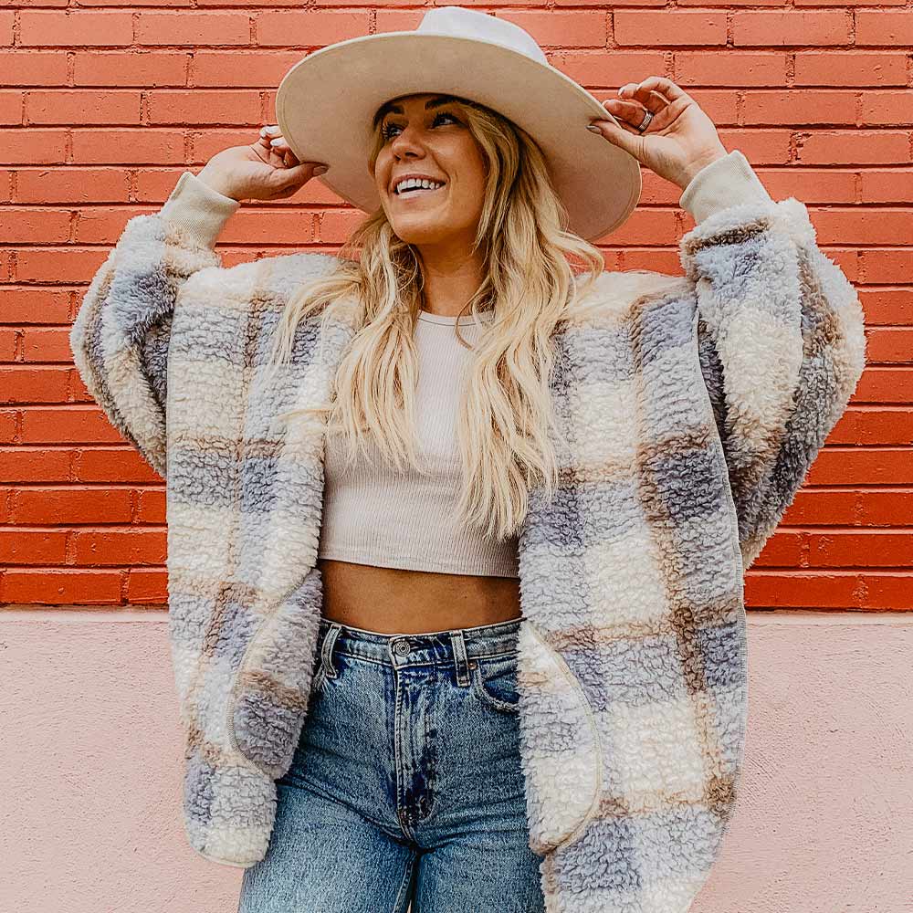 Image of Blue Plaid Body Wrap