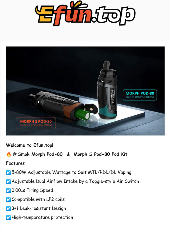 New Smok Morph Pod-80 Kit