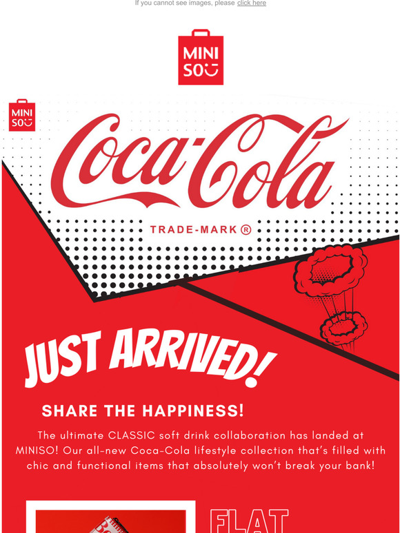 MINISO: Miniso x Coca-Cola is now officially ONLINE | Milled