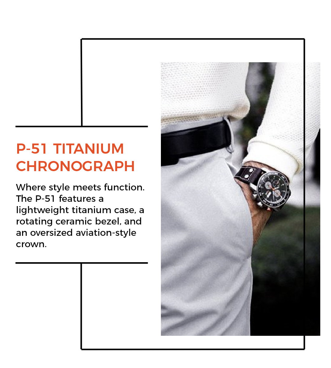P-51 Titanium Chronograph