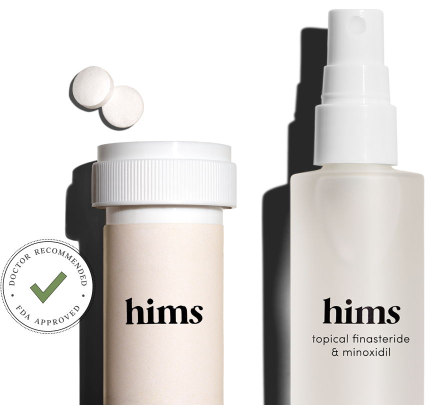 hims Get thicker, fuller hair with minoxidil foam. Milled