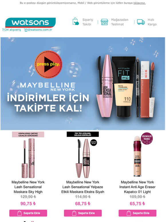 Srpriz ndirimler in Sepetini Hazrla!