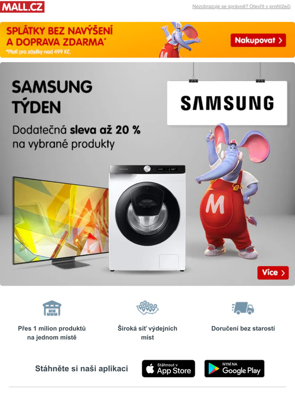 Tden SAMSUNG: Dodaten sleva a 20 % na vybran produkty!