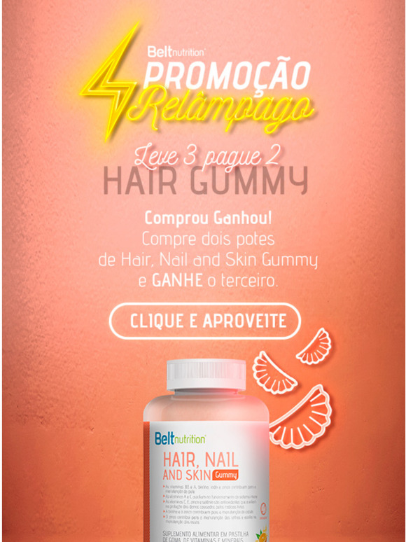 S mais hoje voc compra 2 Belt Gummy e leva outro de brinde