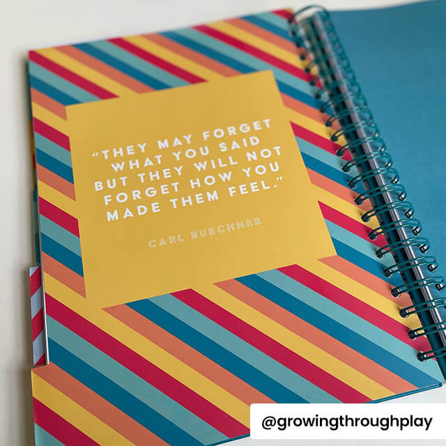 @growingthroughplay teacher planner inside photo