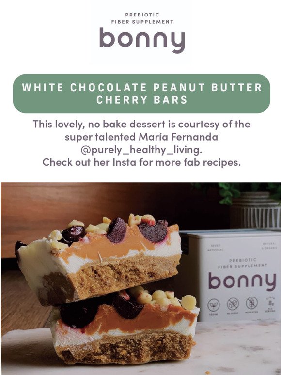 White Chocolate Cherry Bars Recipe