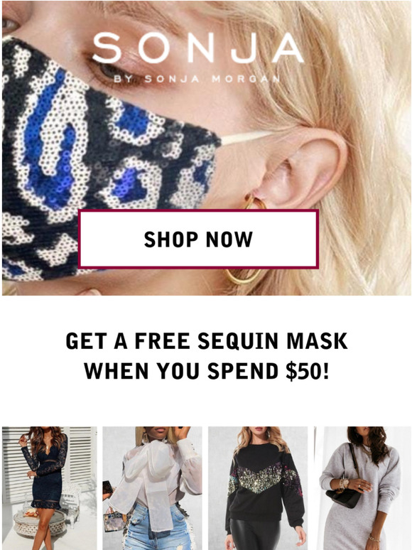 Free Sequin Mask!