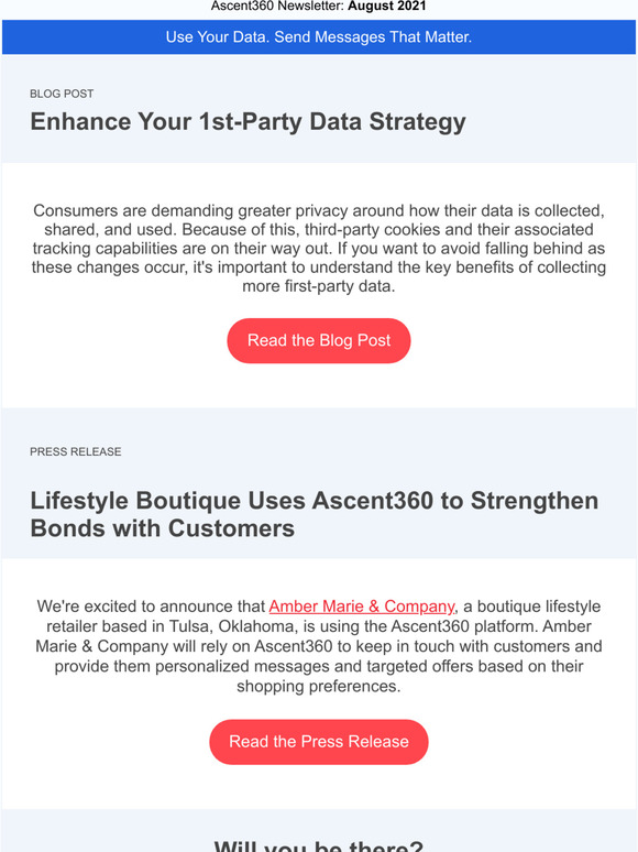 Data Driven Marketing Insights August Edition