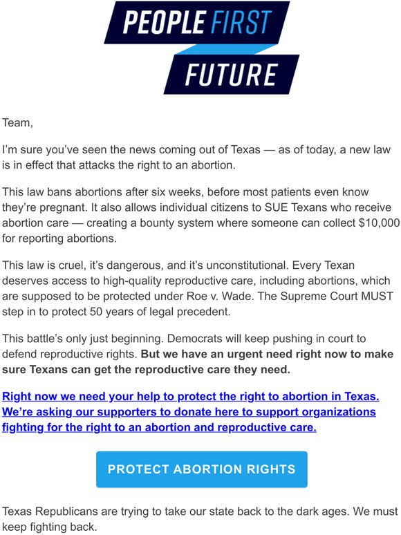 re: Texass new abortion ban 