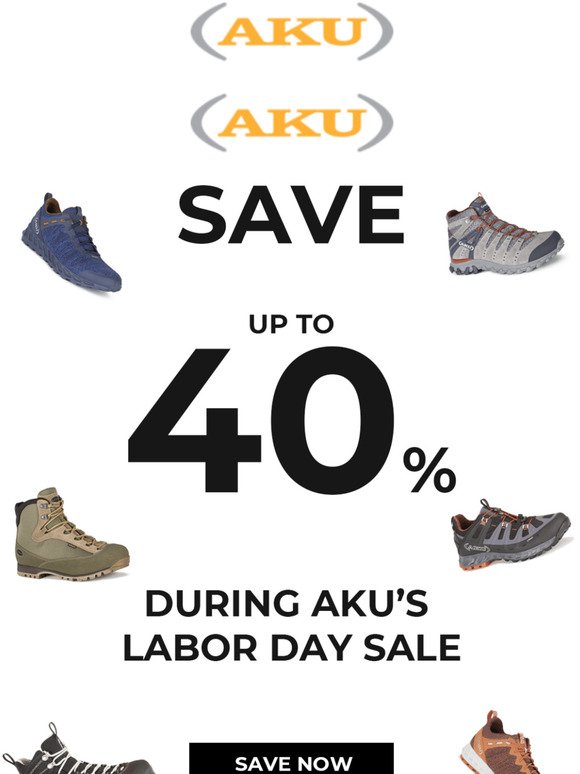 SAVE Up to 40% During AKU's Labor Day Sale