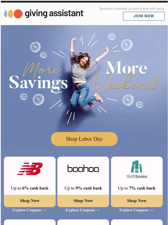 Labor Day Deals: More Savings, More Weekend