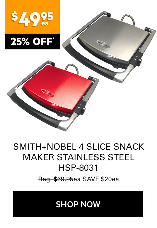 S+N 4 Slice Snack Maker Stainless Steel