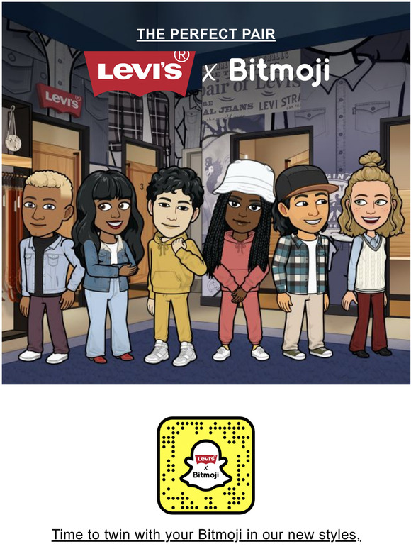 Levi's unveils clothes for Snapchat Bitmoji and their real-life  counterparts - LastCall.news