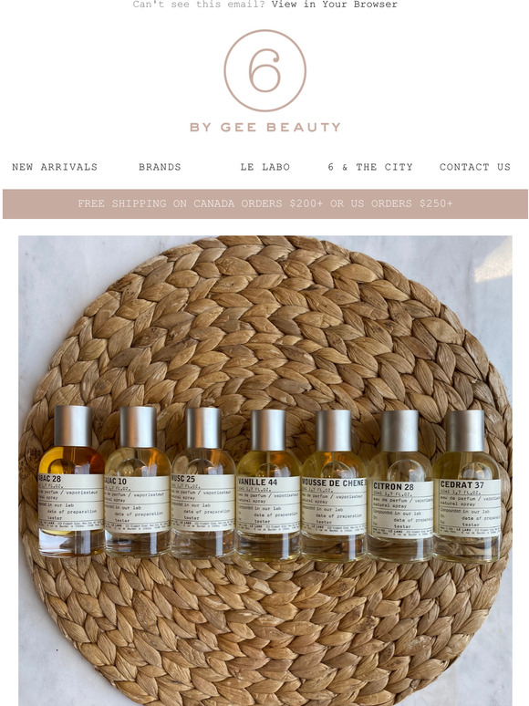 6 by Gee Beauty Le Labo City Exclusive Scents Are Here! Milled