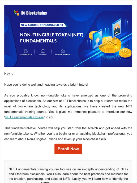 101 Blockchains: Happy to Announce the Launch of NFT Fundamentals ...