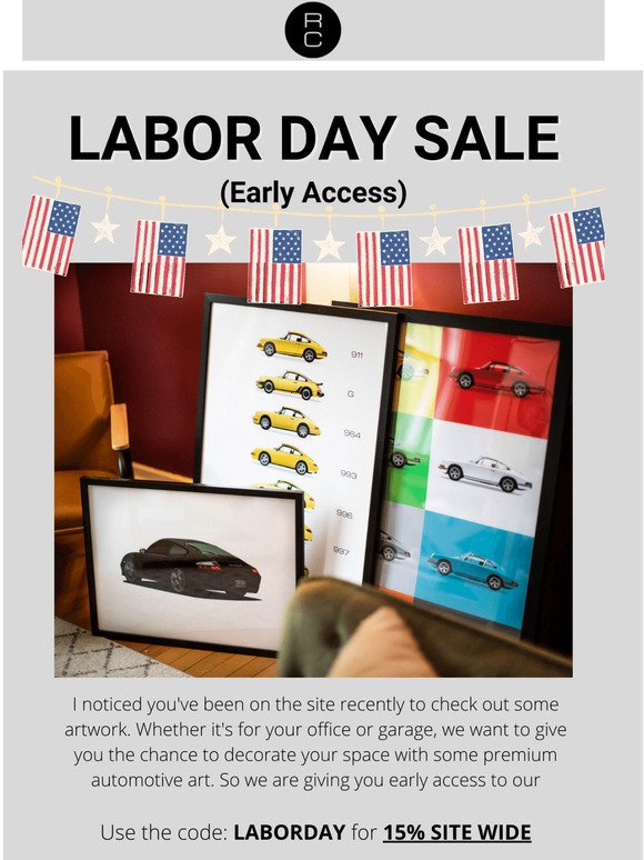 Early Access: Labor Day Sale