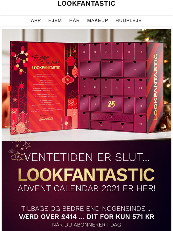 Look Fantastic LOOKFANTASTIC ADVENT CALENDAR 2021 ER HER! Milled