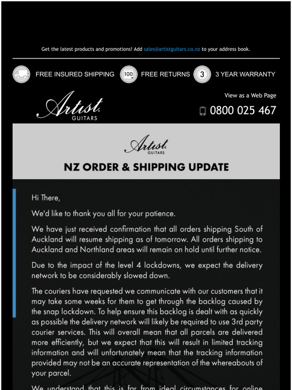 NZ Lockdown Update
