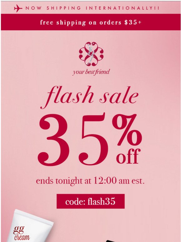 FLASH SALE: 35% OFF SITEWIDE (ENDS TONIGHT AT 12 AM EST)