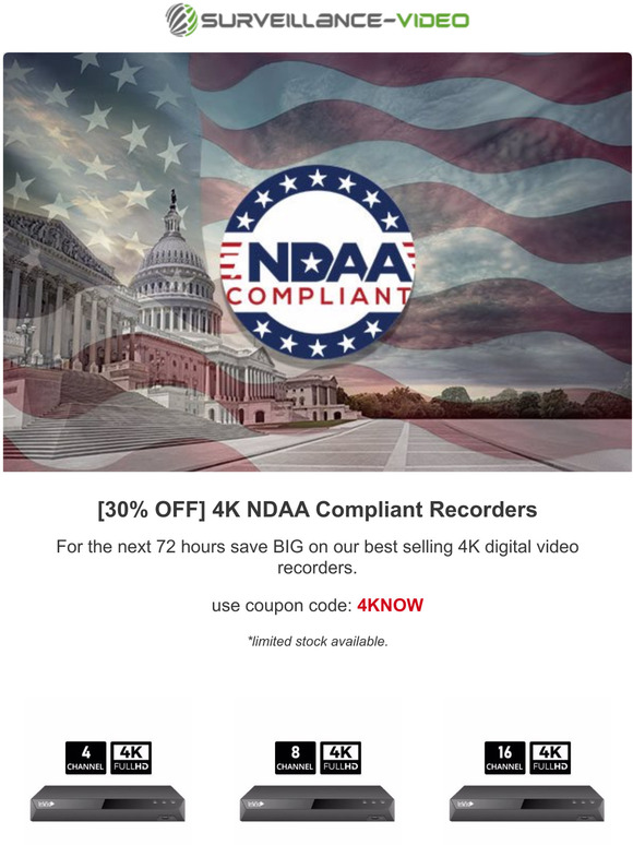 NDAA Compliant Recorders [30% OFF] 