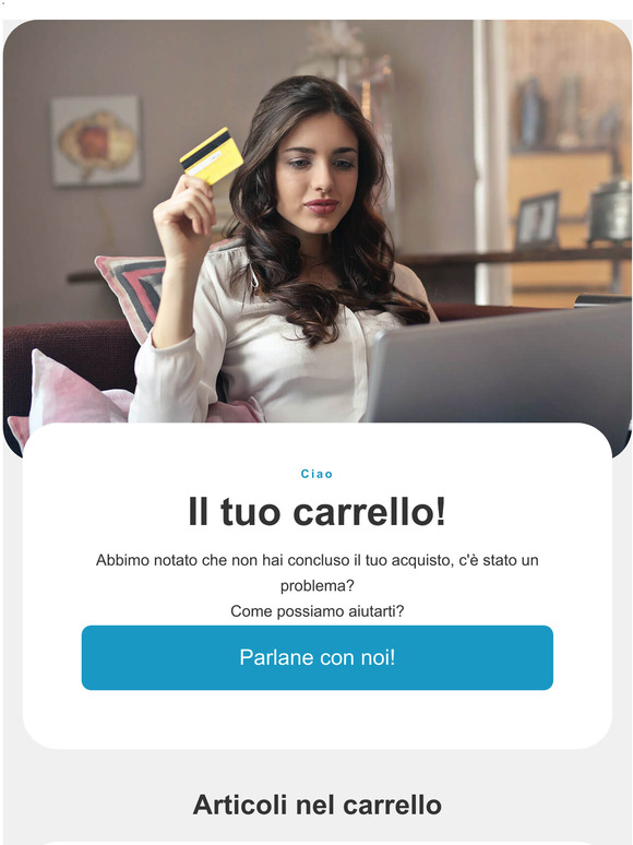 [Teriamservice] Hai dimenticato qualcosa nel carrello!