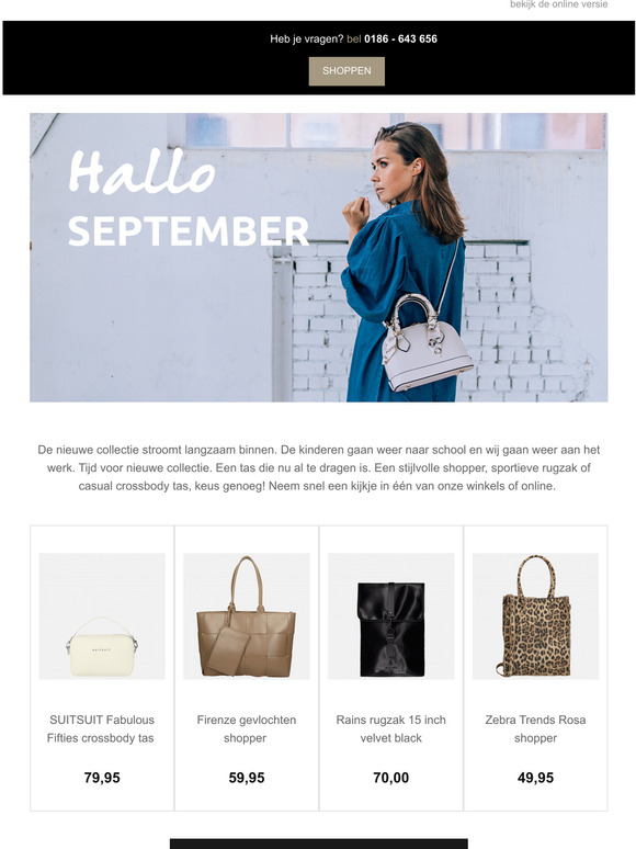 Hallo september, tijd voor nieuwe collectie