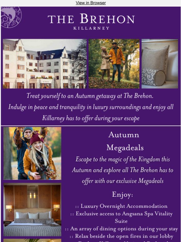 Fall into Autumn at The Brehon... 