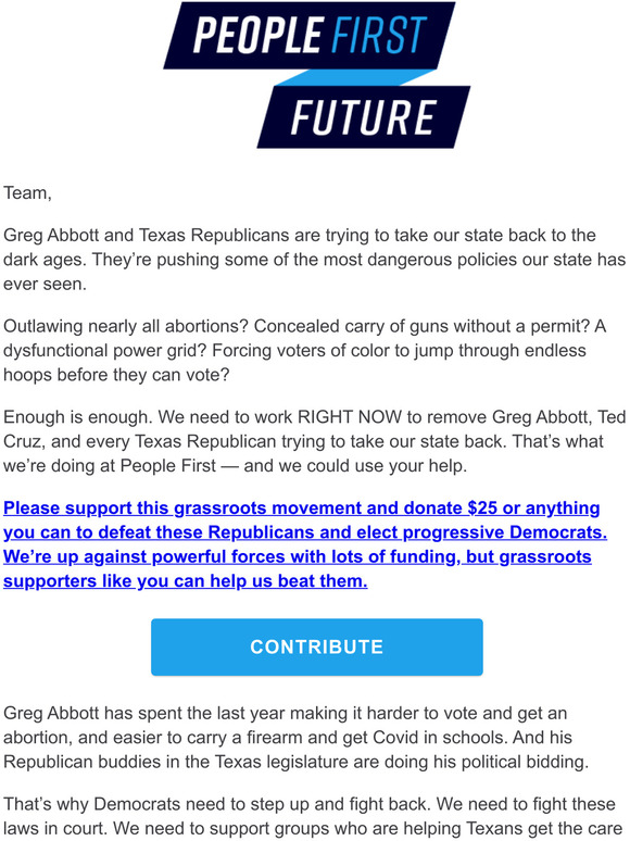 Greg Abbott wants to take Texas back to the dark ages