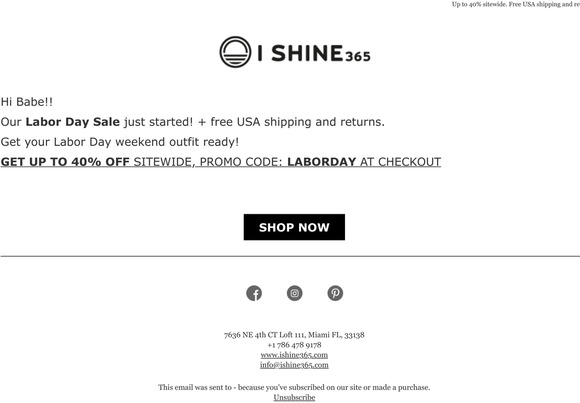 Psst!! Our Labor Day sale just started!   