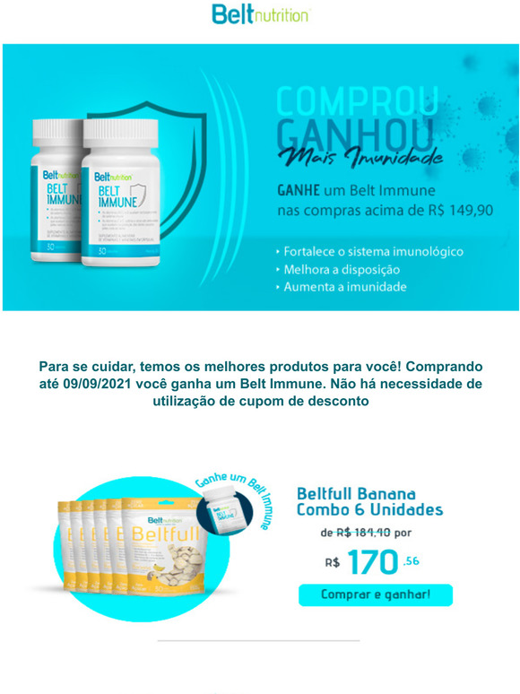 Compre e ganhe um Belt Immune!