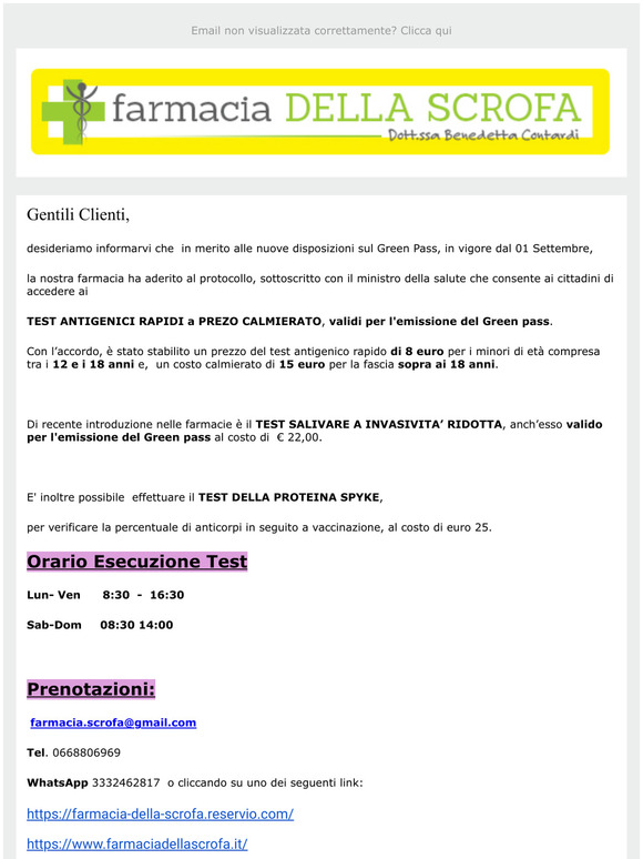 Green Pass cosa cambia!