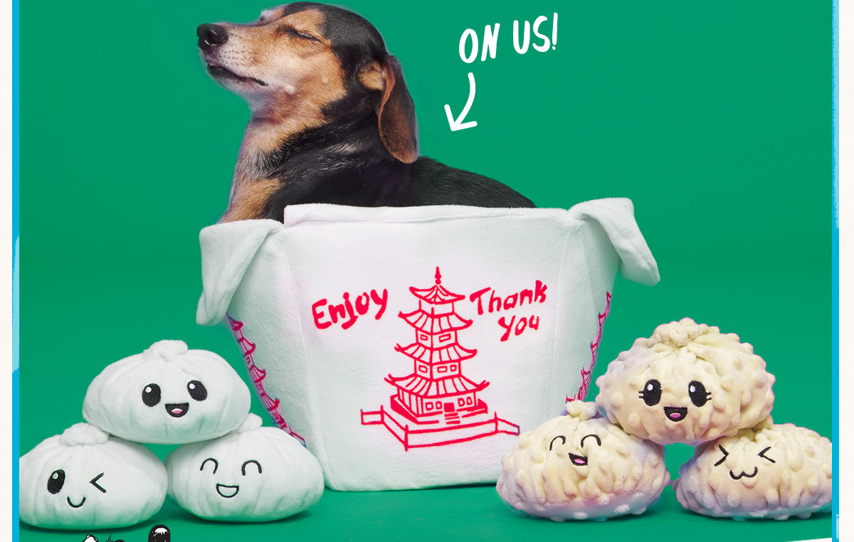 BarkBox Your Pup's Takeout FREE XL Dumpling Toys Milled
