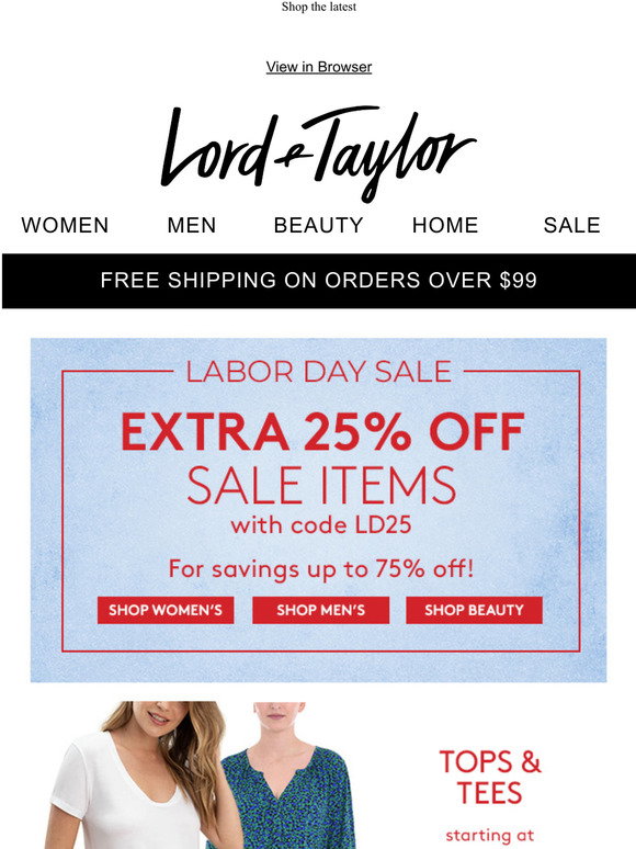 Lord &amp; Taylor Email Newsletters: Shop Sales, Discounts, and Coupon Codes