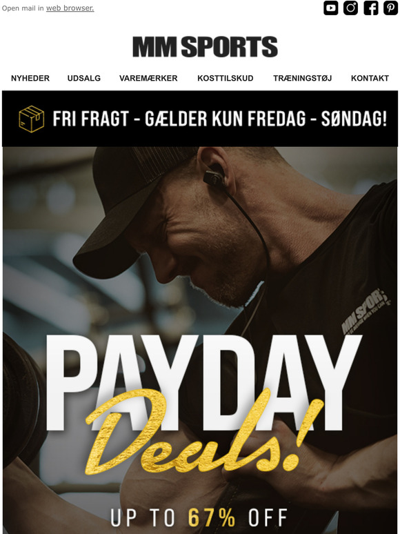   Fri fragt + Payday Deals!
