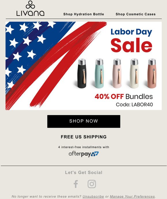 The Labor Day Sale is on
