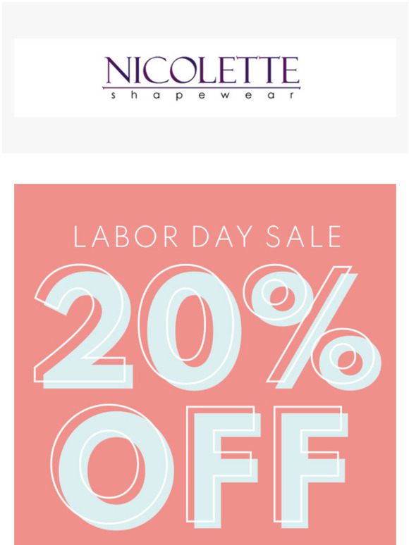 20% LABOR DAY WEEKEND SALE!