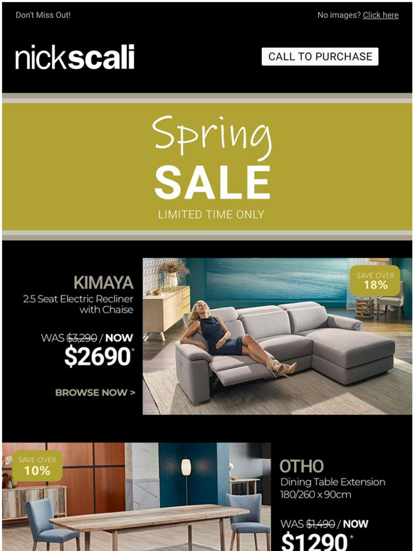 Nick Scali Online BLACK NOVEMBER SALE On Now Milled