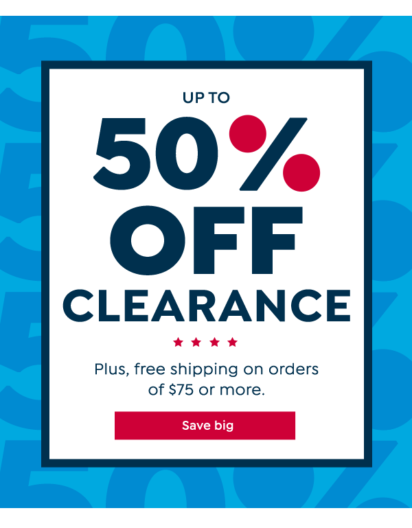 Clearance Items and Free Shipping 