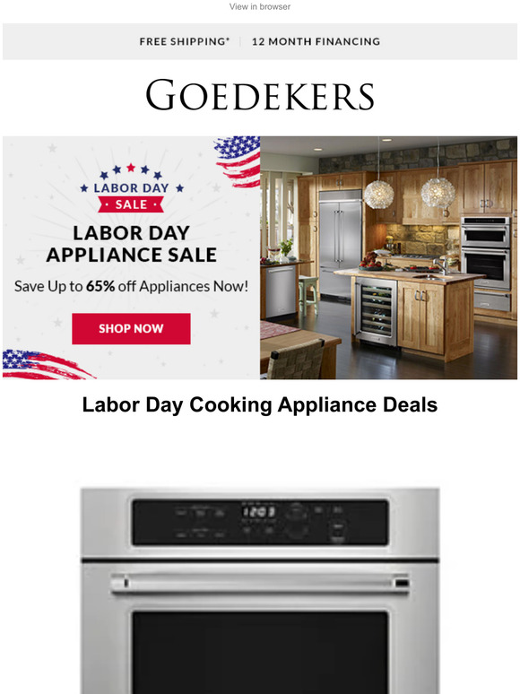  Get Cooking with These Labor Day Appliance Deals! Ranges, Wall Ovens, Cooktops & More!