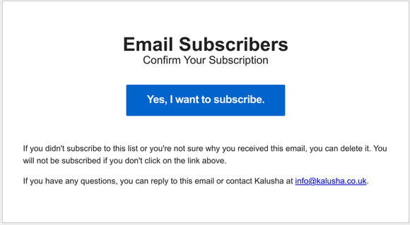 Confirm Your Subscription