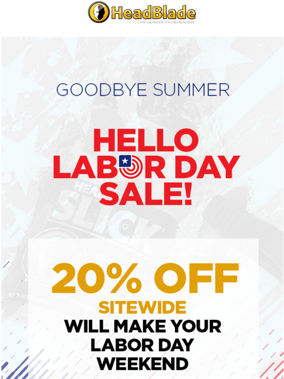 Happy Labor Day Weekend - 20% OFF everything!