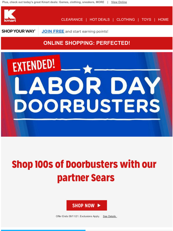 kmart Invitation inside Shop Sears Doorbusters Milled